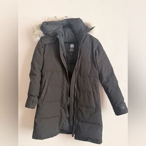Canada Goose Black Parka with Fur Trim
